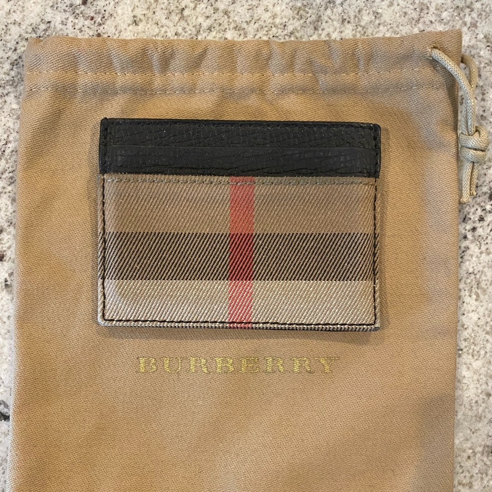 Burberry “Sandon” card holder with dust bag